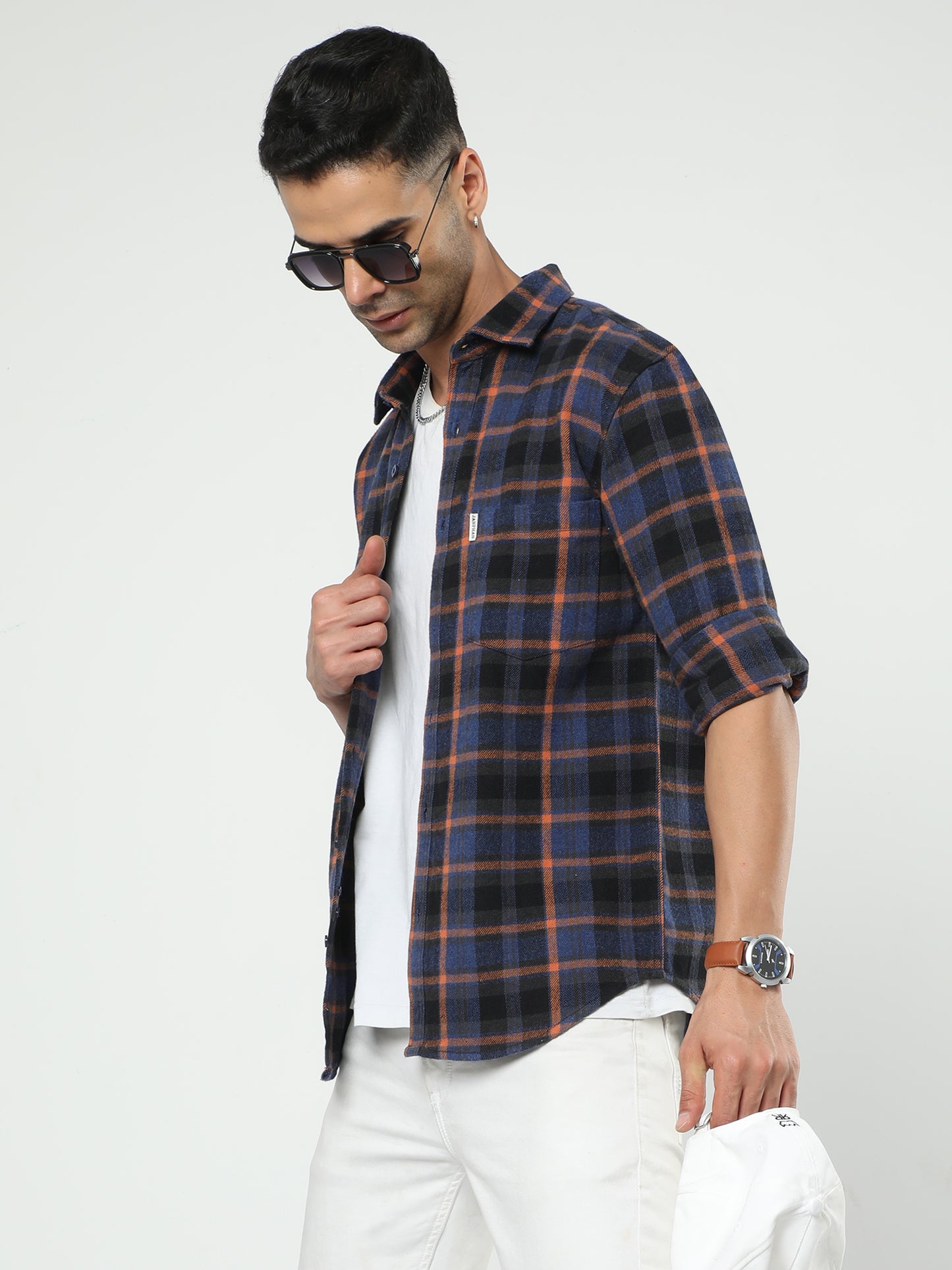 Men's Multi Color Check Shirt