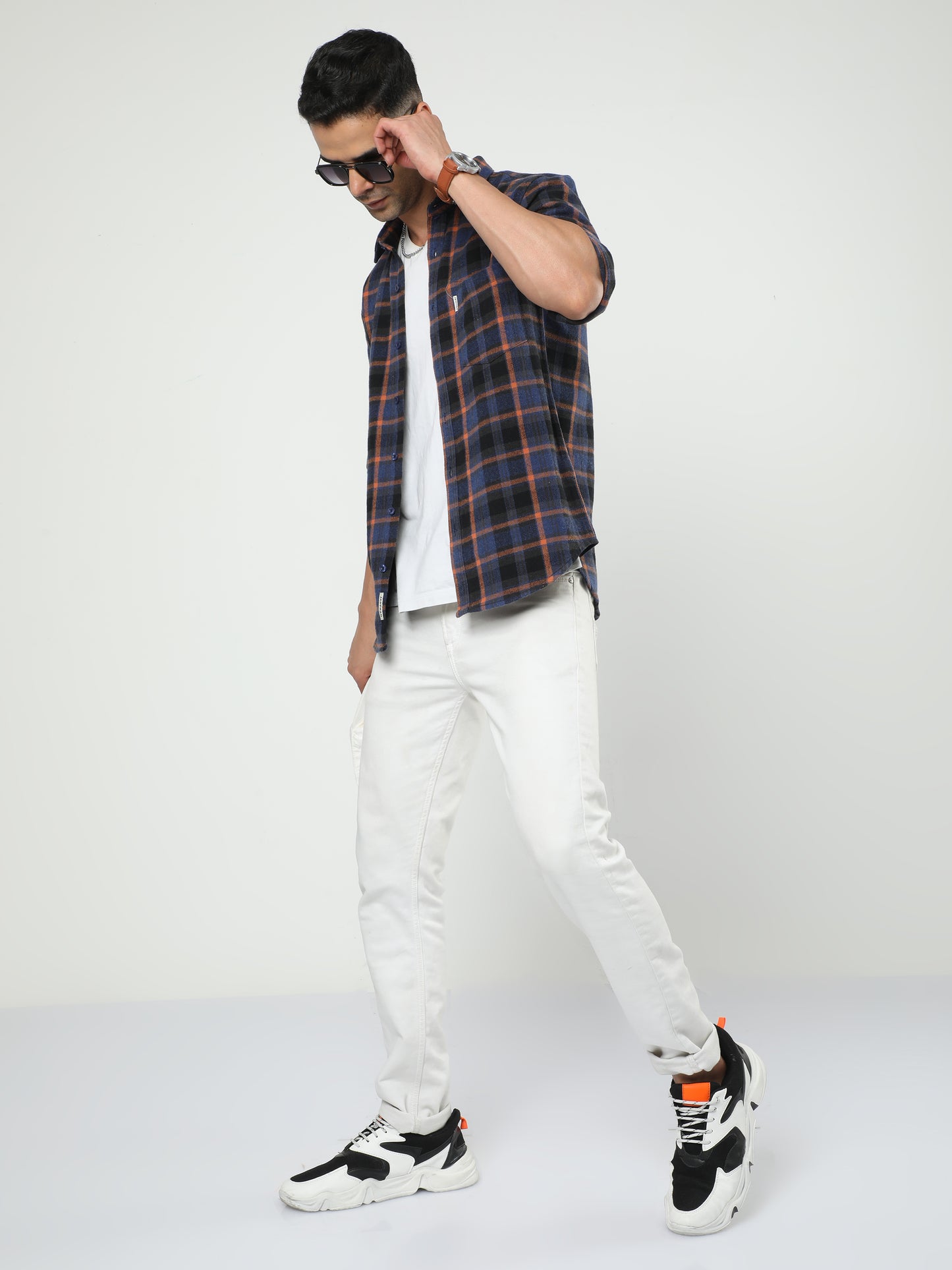 Men's Multi Color Check Shirt