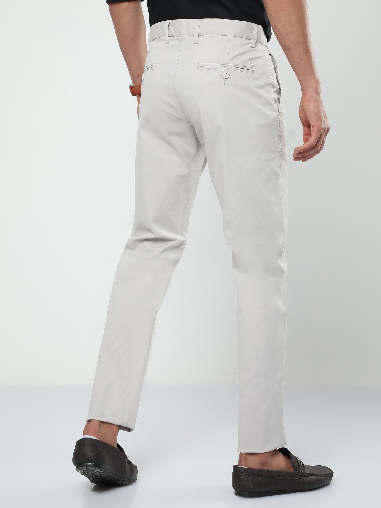 Men's Casual Light Grey Trouser