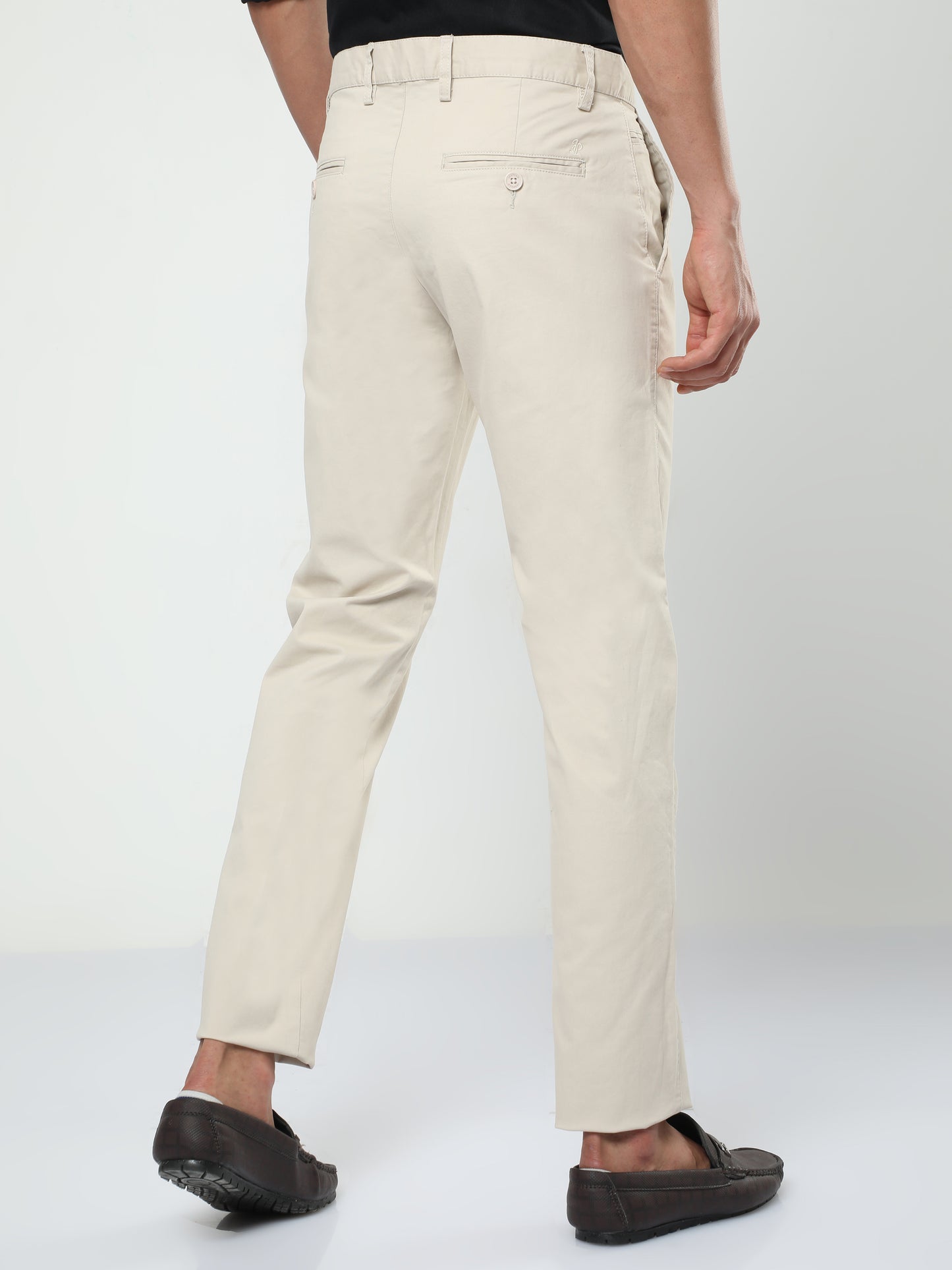 Men's Casual Beige Trouser