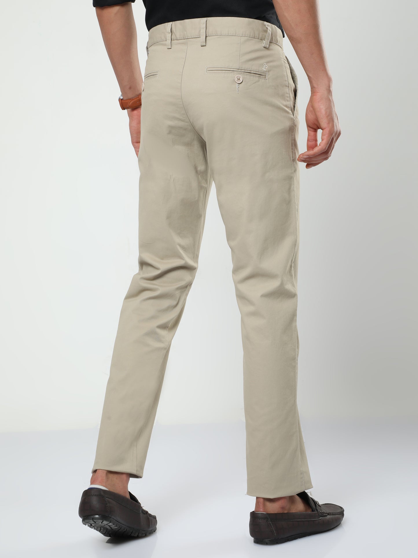 Men's Casual Cream Trouser