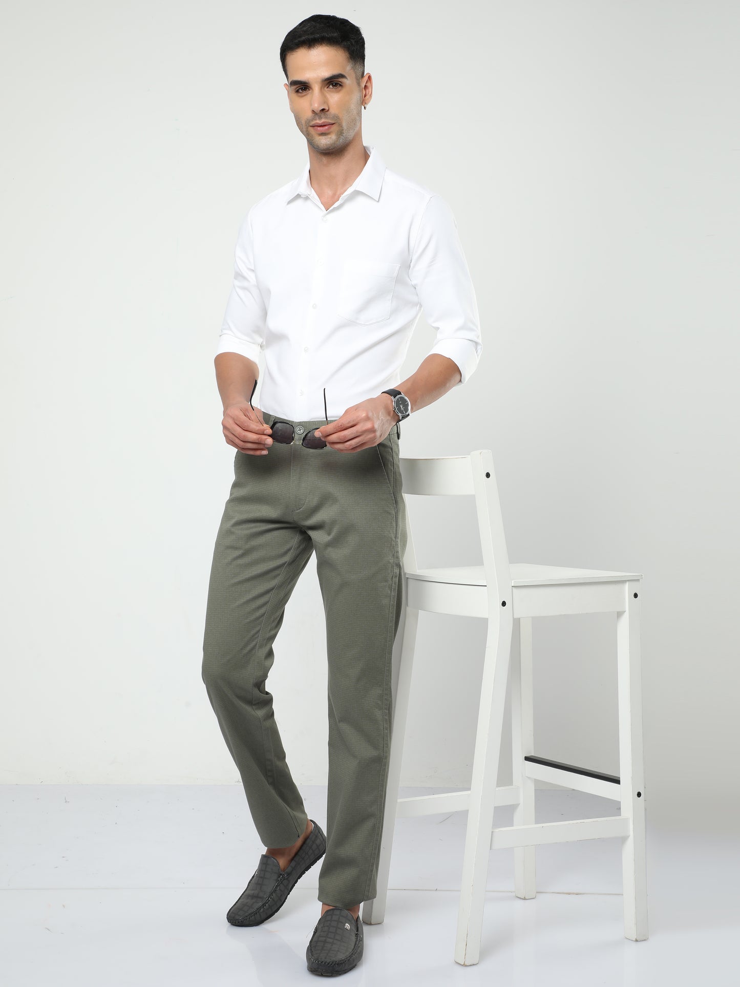 Men's Casual Olive Trouser