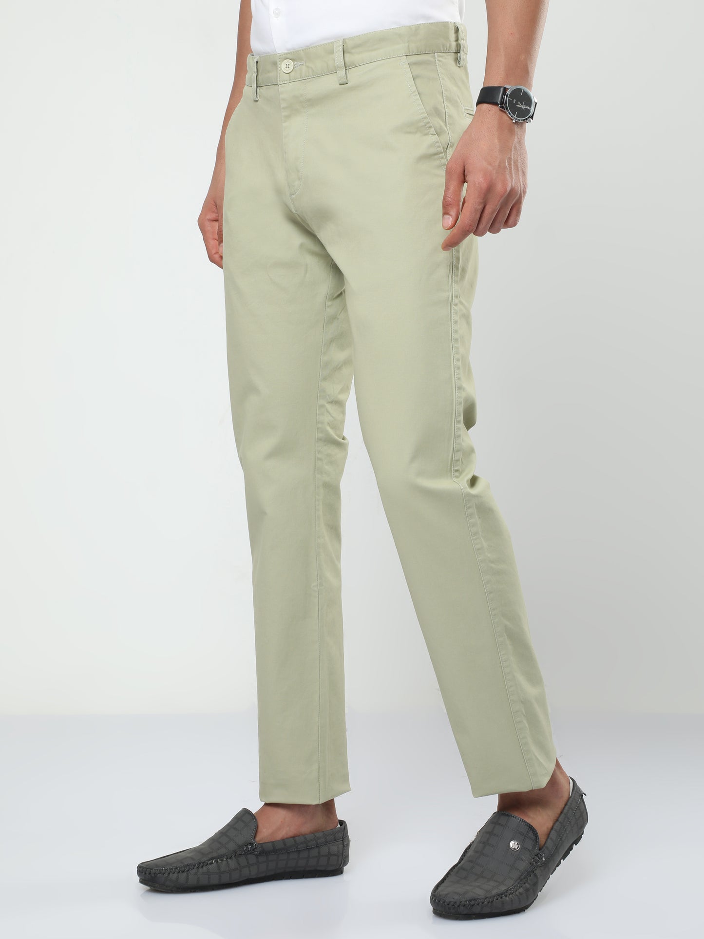 Men's Casual Light Olive Trouser