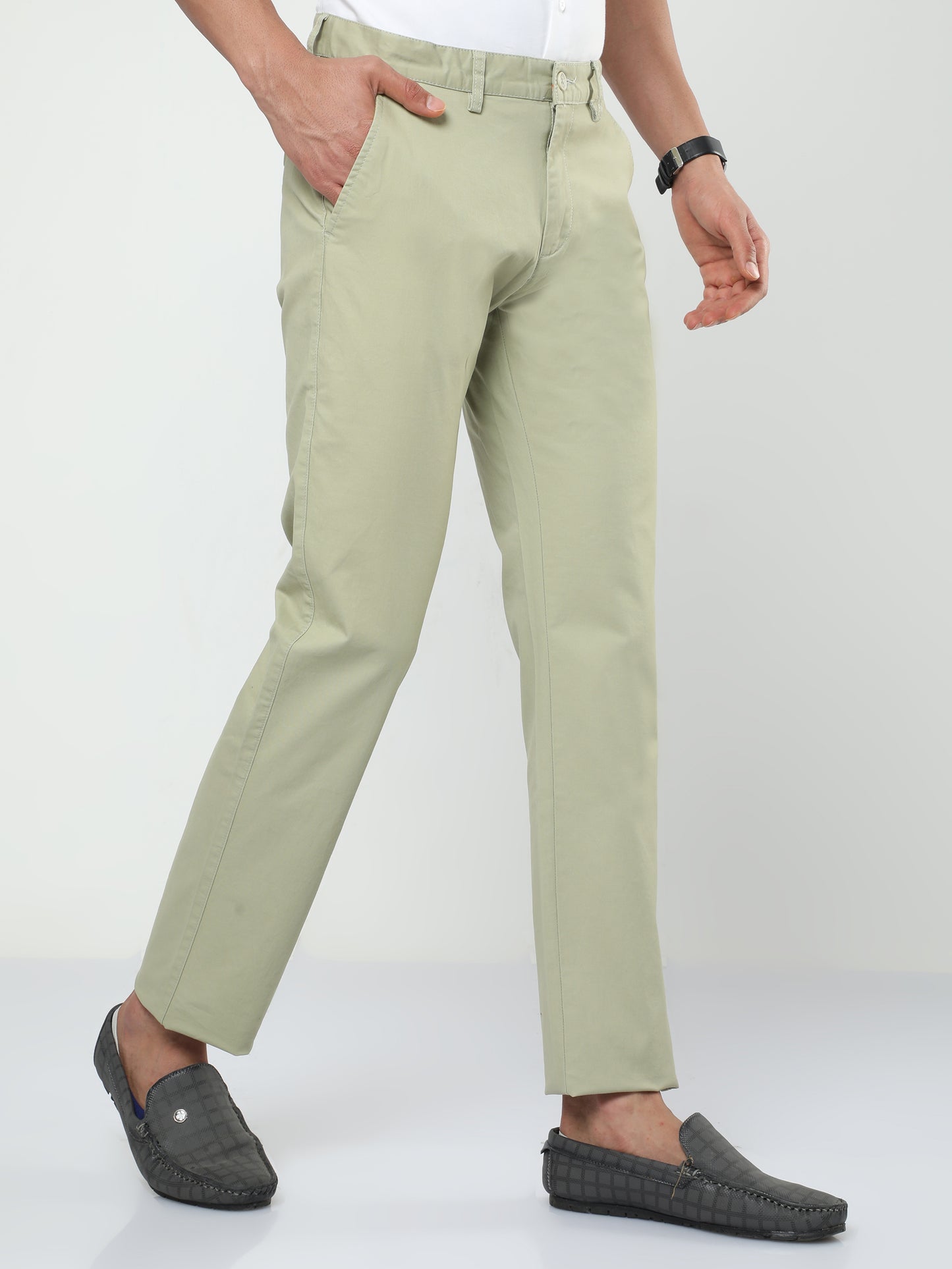 Men's Casual Light Olive Trouser