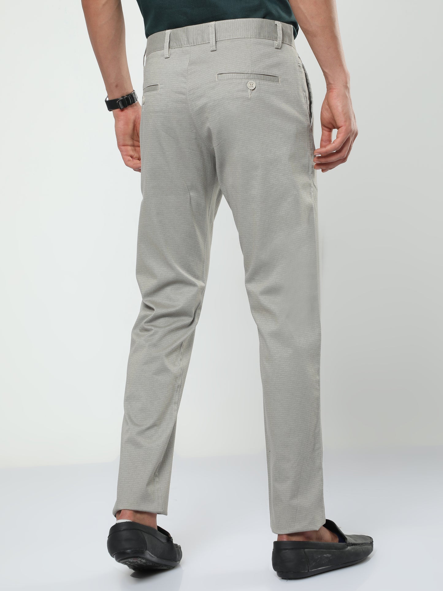 Men's Casual Light Grey Trouser