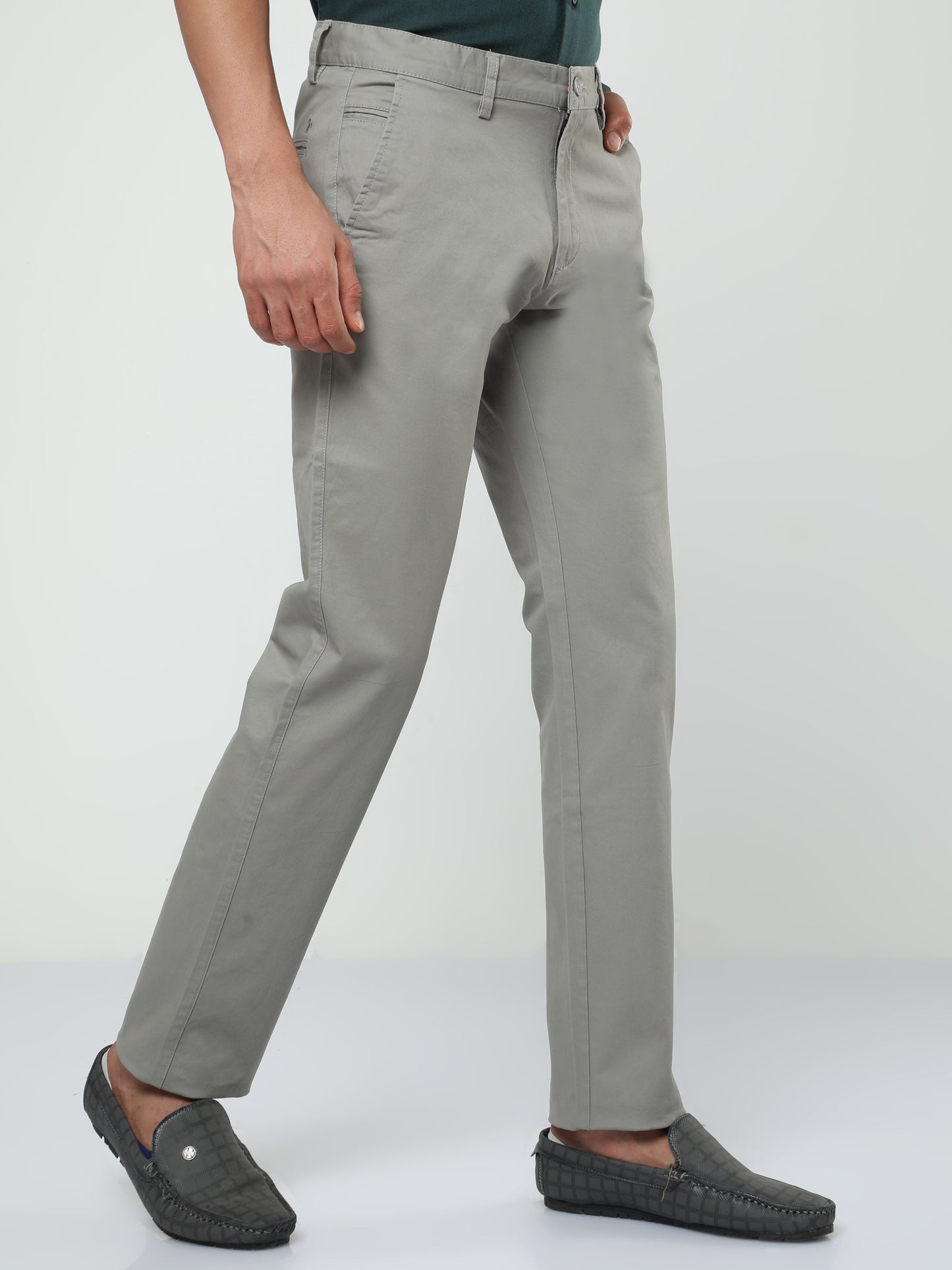 Men's Casual Ash Grey Trouser