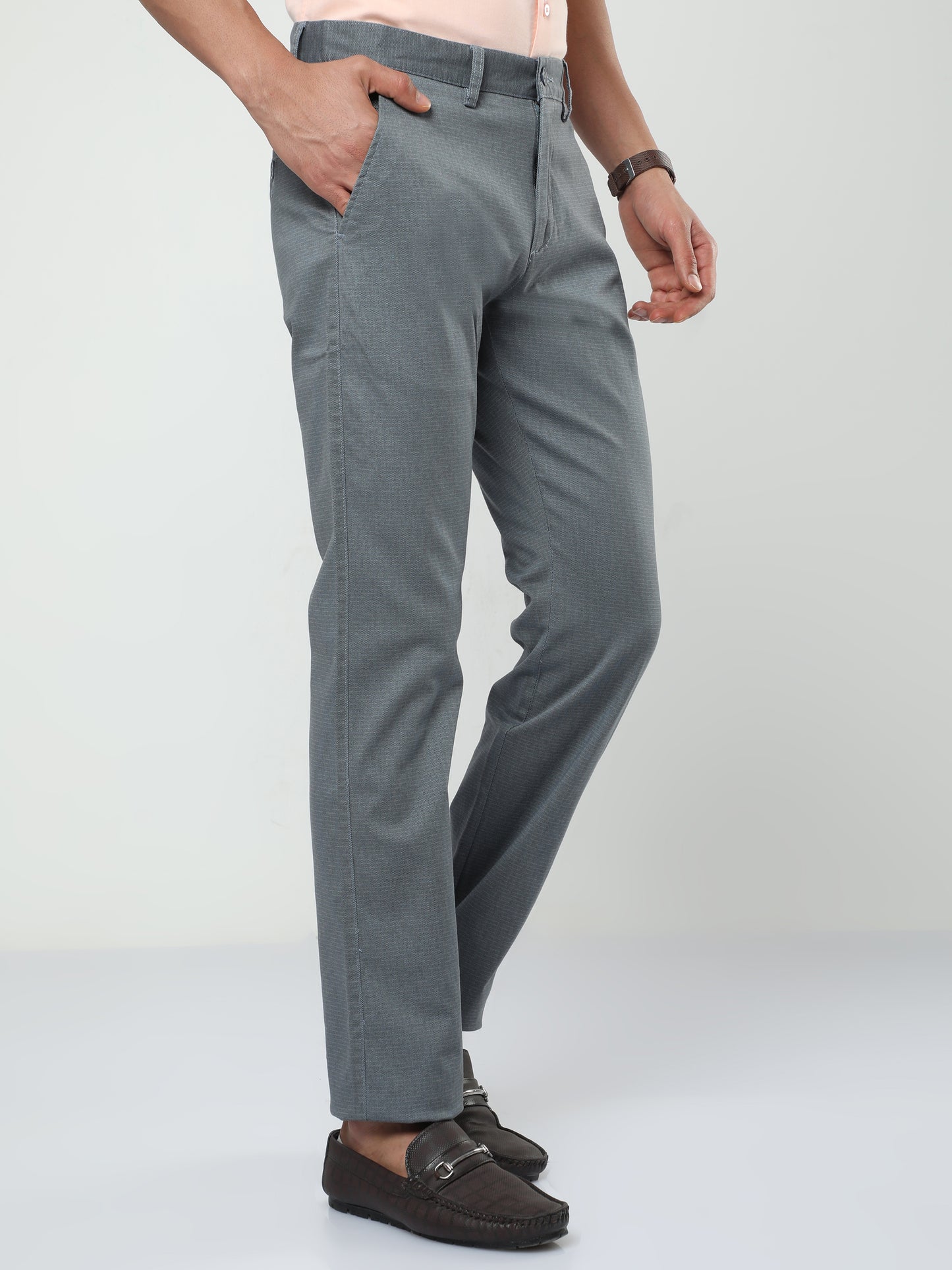 Men's Casual Medium Grey Trouser
