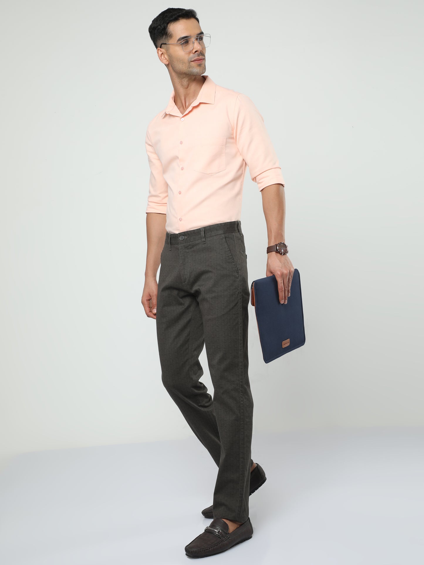 Men's Casual Dark Navy Trouser