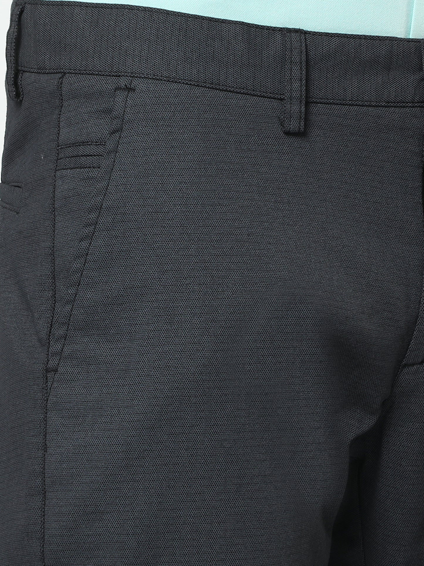 Men's Casual Black Trouser
