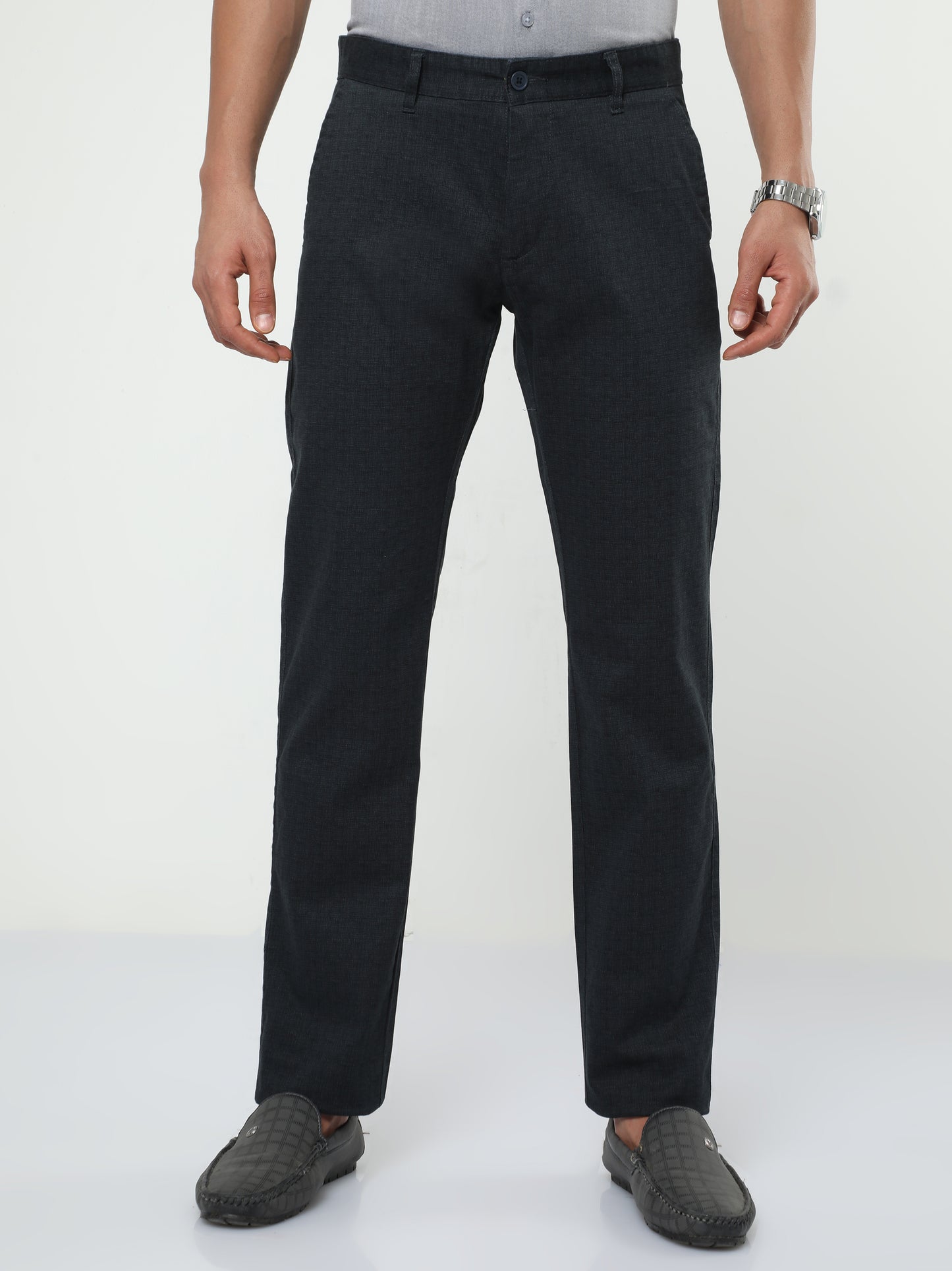 Men's Casual Black Trouser