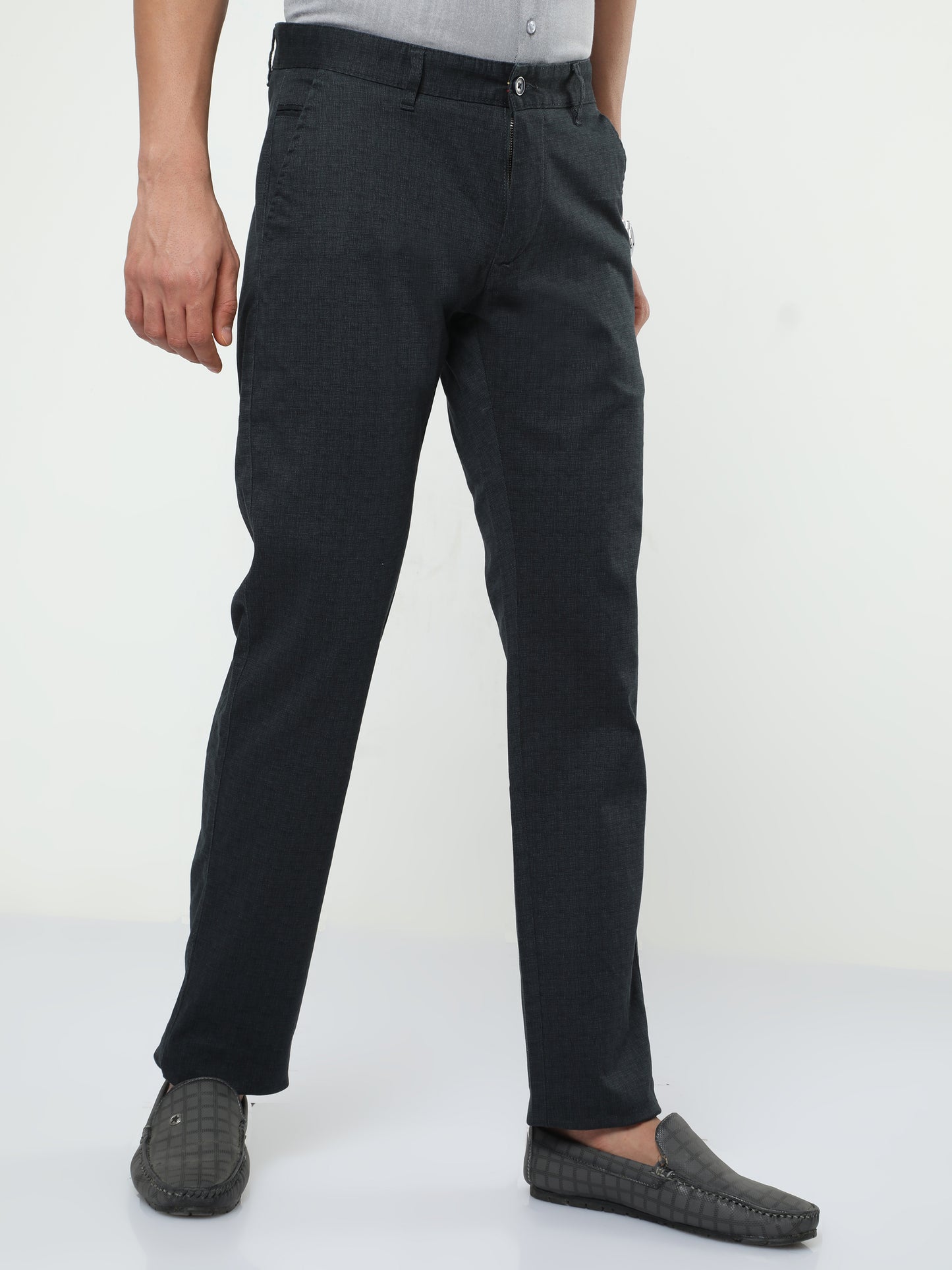 Men's Casual Black Trouser