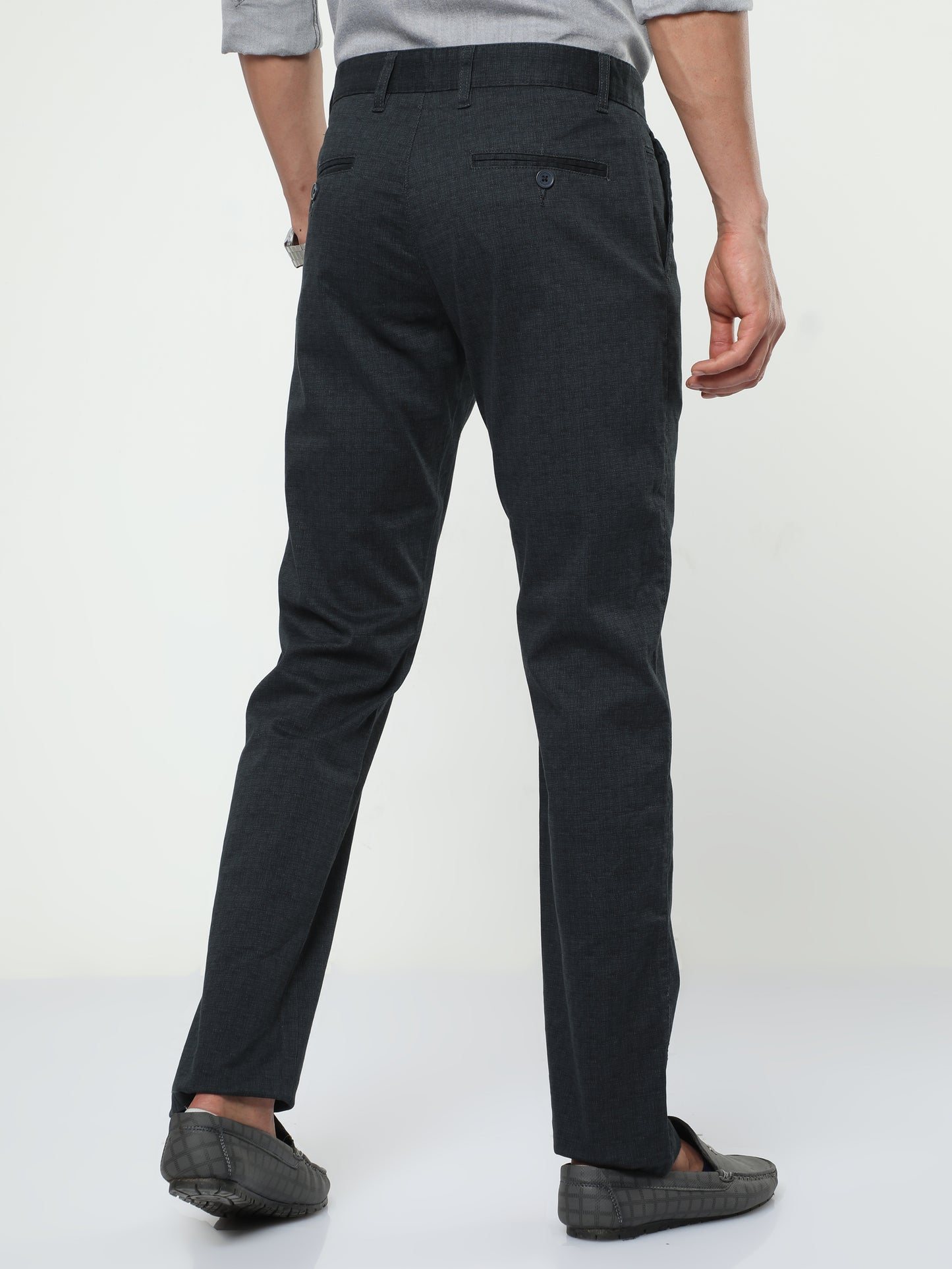 Men's Casual Black Trouser