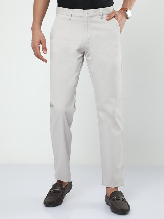 Men's Casual Light Grey Trouser