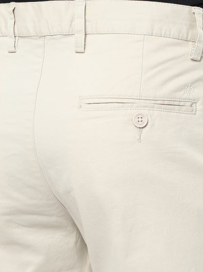 Men's Casual Beige Trouser