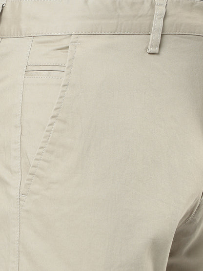 Men's Casual Cream Trouser