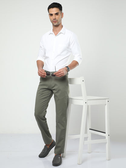Men's Casual Olive Trouser