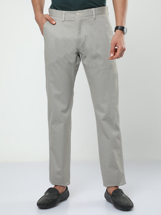 Men's Casual Light Grey Trouser