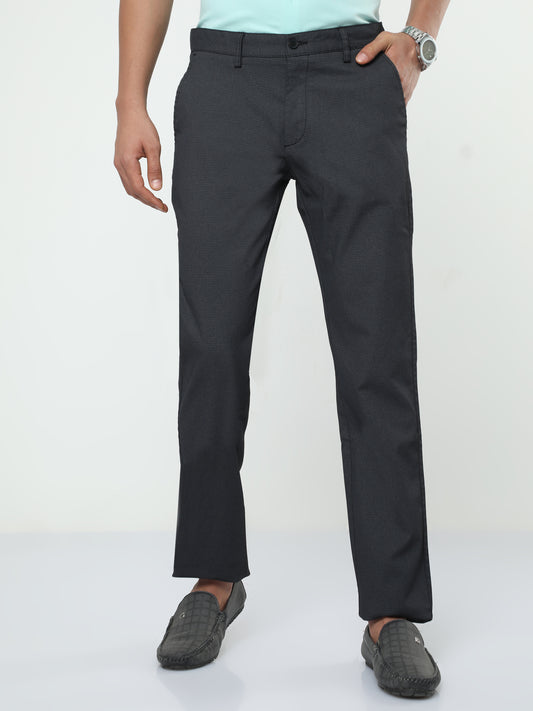 Men's Casual Black Trouser