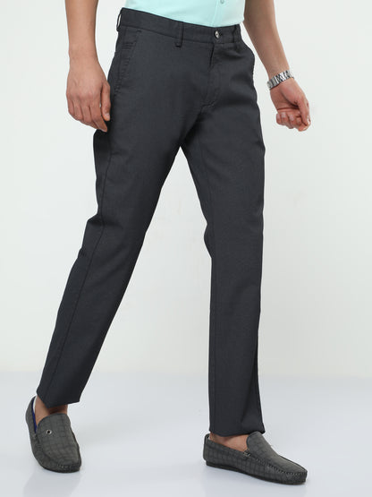 Men's Casual Black Trouser