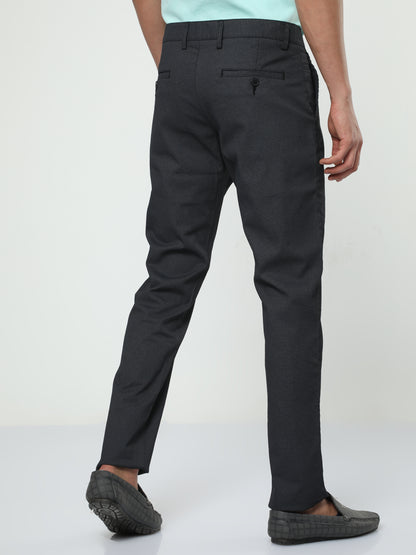 Men's Casual Black Trouser