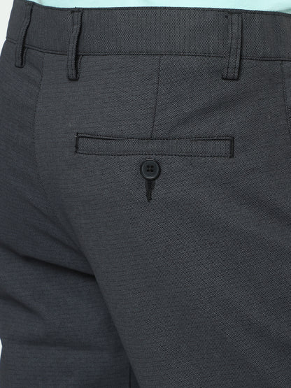 Men's Casual Black Trouser