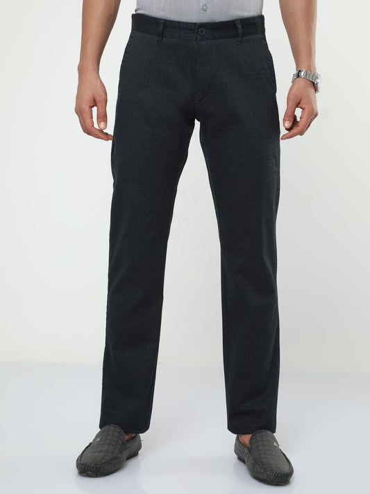 Men's Casual Black Trouser
